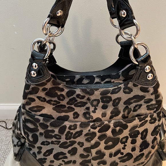 Authentic Coach Animal Hair/Print Satchel - Picture 2 of 9